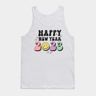 Groovy Happy New Year 2023 Tank Top